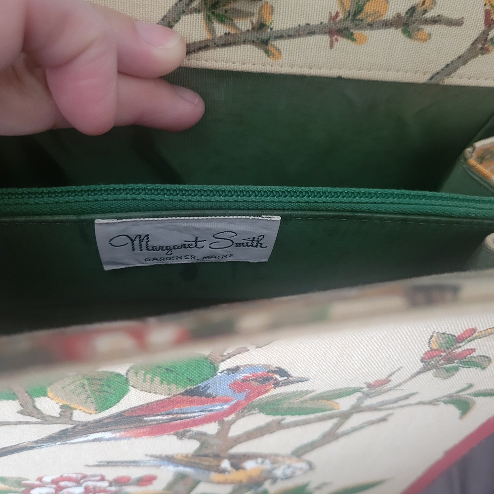 Vintage Margaret Smith bird & flower Purse - Picture 7 of 8